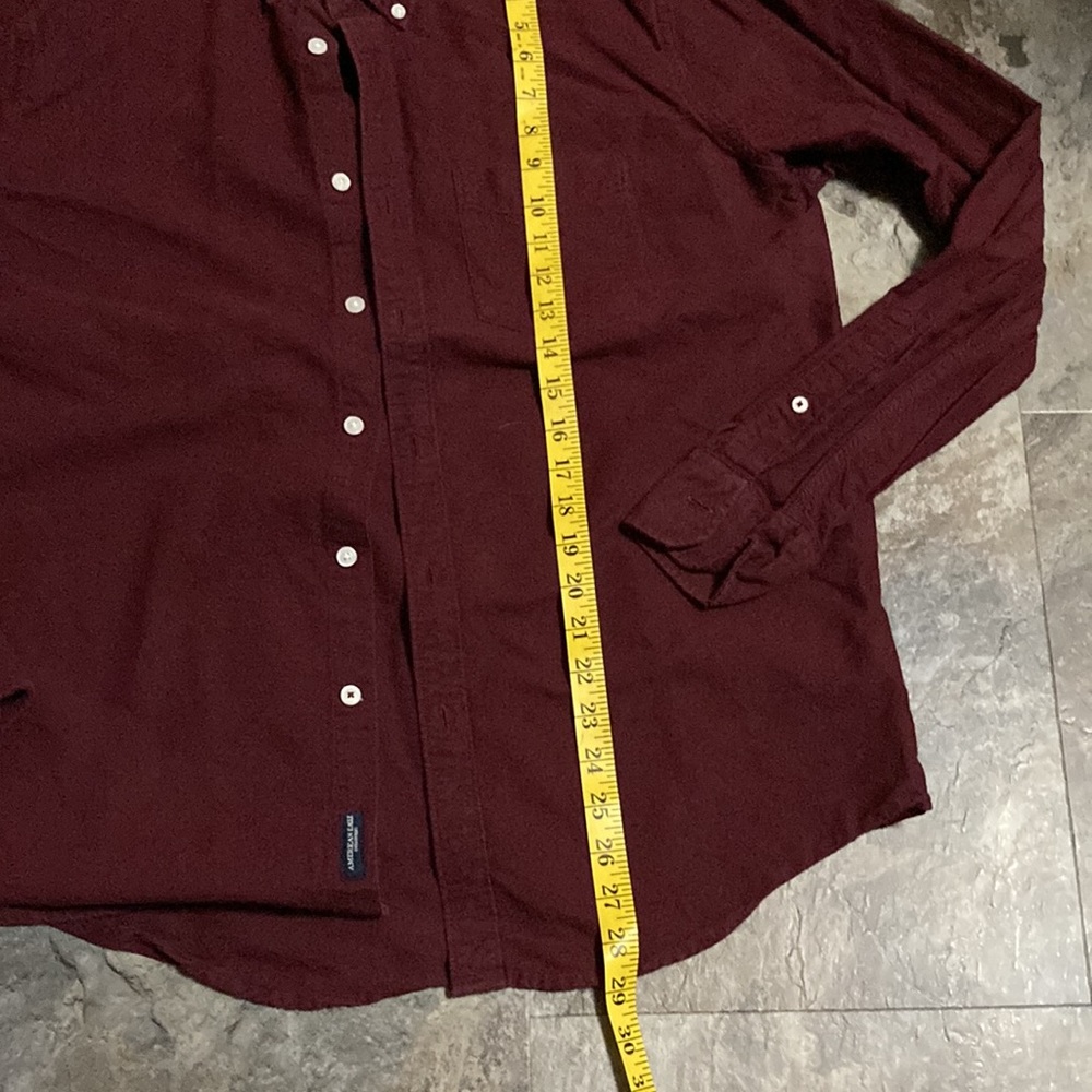 Men’s American Eagle Outfitters ‘Seriously Soft’ Button Up Shirt (L) Maroon - Picture 6 of 7